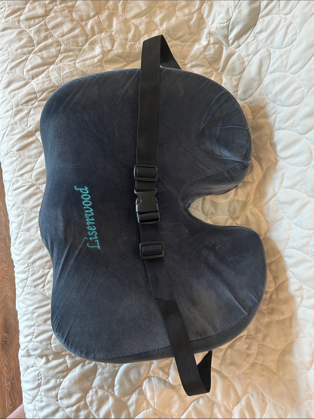 Ergonomic Coccyx Cushion - Charcoal for desk chair